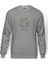 Unicorn Bring It On Unicorn With Baskılı Gri Erkek Örme Sweatshirt Uzun Kol 1