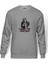 V For Vendetta I Want You Baskılı Gri Erkek Örme Sweatshirt Uzun Kol 1
