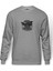 Viking Mitolojisi Odin Raven Baskılı Gri Erkek Örme Sweatshirt Uzun Kol 1