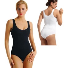 Anıt 2 Adet Anıt 4059 Likralı Bayan Geniş Askılı Body