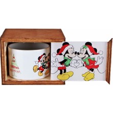 Hediyekanalı Minnie Mouse Mickey Mouse Kutulu Kupa Mickey Mouse Işıklı Biblo Masa Lambası Yılbaşı Hediyesi