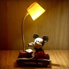 Hediyekanalı Minnie Mouse Mickey Mouse Kutulu Kupa Mickey Mouse Işıklı Biblo Masa Lambası Yılbaşı Hediyesi