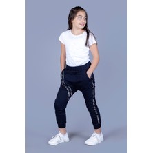 Toontoy Kız Çocuk Fermuar Detaylı Şalvar Tipi Eşofman Alt