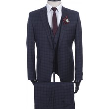 Jan Carlucci  Yünlü Slimfit Yelekli Drop 6 Takım