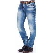 Cipo & Baxx CD184 Çift Cep Dikişli Regular Mavi Erkek Jeans
