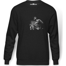 Tshirthane Oasis Metal Rock Music Müzik  Baskılı Füme Erkek Örme Sweatshirt Uzun Kol