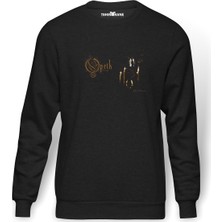 Tshirthane Opeth Ghost Reveries 2 Metal Rock Baskılı Füme Erkek Örme Sweatshirt Uzun Kol