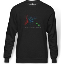 Tshirthane Breaking Bad Iam The One Who Baskılı Füme Erkek Örme Sweatshirt Uzun Kol
