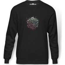 Tshirthane Tesseract Errai Baskılı Füme Erkek Örme Sweatshirt Uzun Kol