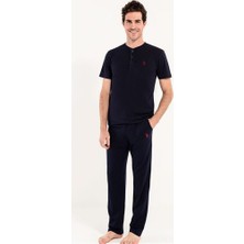 U.S. Polo Assn. Lacivert Pijama Takım + Sort 12005
