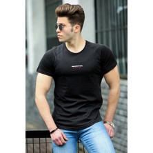 Madmext Basic Siyah Erkek T-Shirt 4516