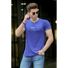 Madmext Basic Mor Erkek T-Shirt 4516
