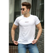 Madmext Basic Beyaz Erkek T-Shirt 4516