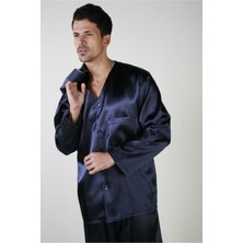 Ancelo Saten Pijama Takım ve Robdöşambr 3lü Damat Çeyiz Set ANC333