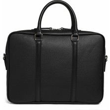 Beyaz Çanta BYZ-215 F-Siyah laptop ve Evrak Çantası 36x27x7 cm Suni Deri