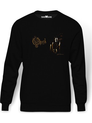 Tshirthane Opeth Ghost Reveries 2 Metal Rock Baskılı Siyah Erkek Örme Sweatshirt Uzun Kol