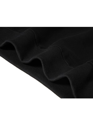 Tshirthane Venom Logo Baskılı Siyah Erkek Örme Sweatshirt Uzun kol