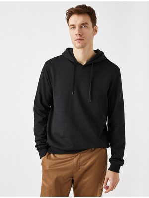 Koton Kapüşonlu Pamuklu Uzun Kollu Basic Sweatshirt
