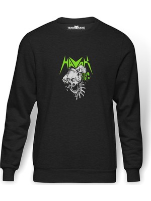 Tshirthane Havok Os Ipad Retina Metal Rock Baskılı Füme Erkek Örme Sweatshirt Uzun Kol