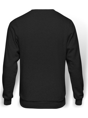 Tshirthane Blind Guardian Logo Font Rock Metal Baskılı Füme Erkek Örme Sweatshirt Uzun Kol
