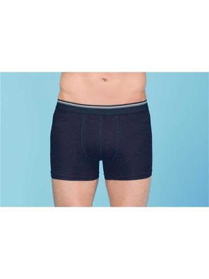 Berrak Likralı Penye Erkek Boxer - 1097-Lacivert