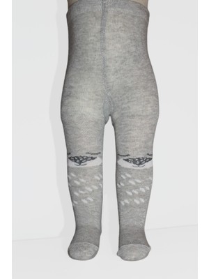Bibaby Erkek Bebek Ayı Desenli Pamuklu Penye Külotlu Çorap