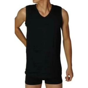 Erkek Beyaz Ribana V Yaka Spor Fanila 401