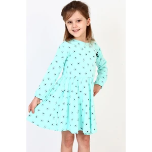 Kız Çocuk Komple Kelebek Desenli Elbise