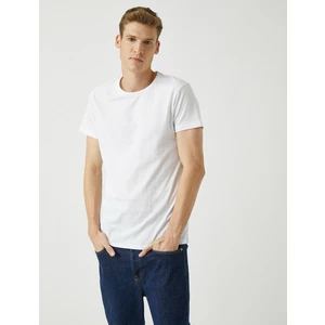 Erkek Basic Kısa Kollu Bisiklet Yaka T-Shirt