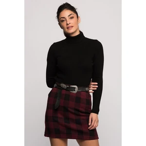 Cotton Mood 7396000 Ince Fitilli Kaşkorse Balıkçı Yaka Uzun Kol Triko Siyah