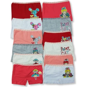 6 Adet Kız Çocuk Boxer
