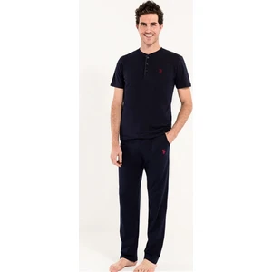 U.S. Polo Assn. Lacivert Pijama Takım + Sort 12005