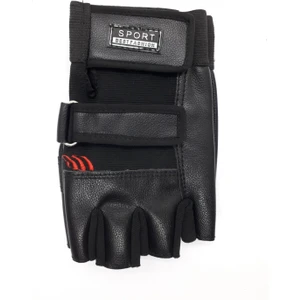 Deri Kesik Eldiven Siyah Erkek