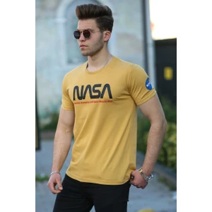 Baskılı Sarı Erkek T-Shirt 4525