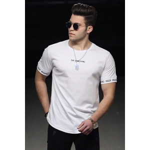 Beyaz Erkek T-Shirt 4461