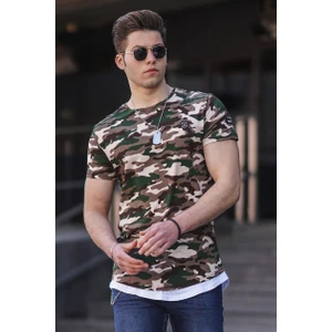 Madmext Kamuflaj-3 Desen Erkek T-Shirt 4480