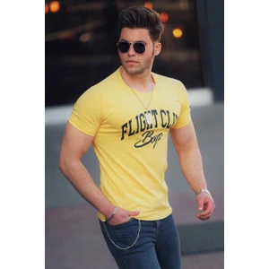Baskılı Sarı Erkek T-Shirt 4591