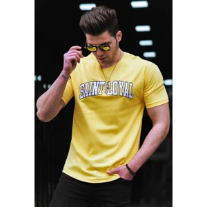 Baskılı Sarı Erkek T-Shirt 4630