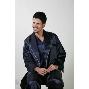 Saten Pijama Takım ve Robdöşambr 3lü Damat Çeyiz Set ANC333