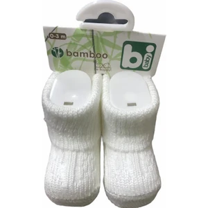 Bambu Jakarlı Kız Erkek Bebek Yumuşak Çorap