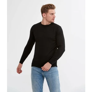 Çetinkaya Mentality Slim Fit Siyah Basic Triko