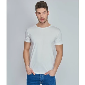 Çetinkaya Mentality B Yaka Basic Beyaz Tshirt