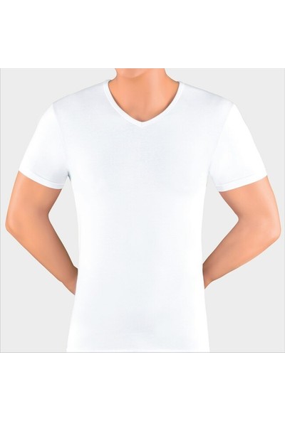 Öts İç Giyim Erkek V Yaka Likralı T-Shirt