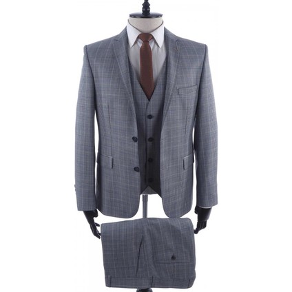 Yünlü Slimfit Yelekli Drop 6 Takım