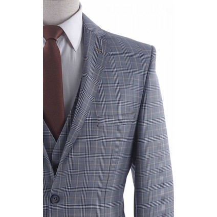 Yünlü Slimfit Yelekli Drop 6 Takım