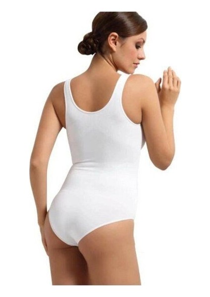 2 Adet Anıt 4059 Likralı Bayan Geniş Askılı Body