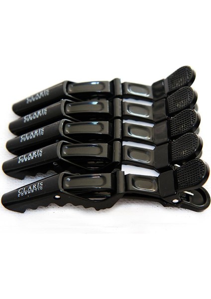 C-32203 Yarasa Saç Pensi Siyah 5li