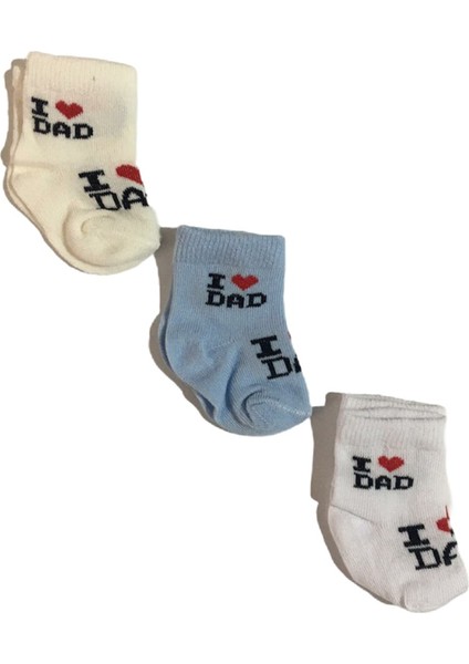 I Love Dad Üçlü Çorap