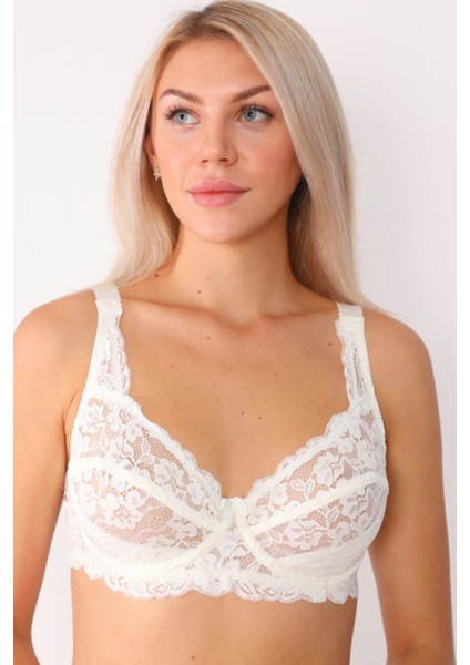 SB200 B Cup Balenli Dantelli Toparlayıcı Sütyen