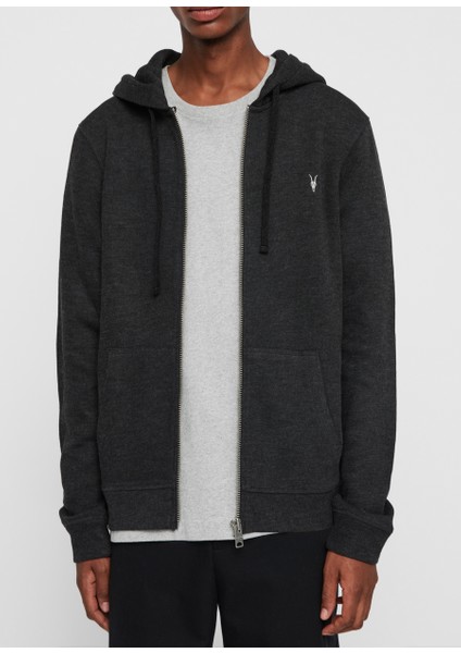 Erkek Jonah Zip Hoody tshirt MF066R U004934 - Koyu gri